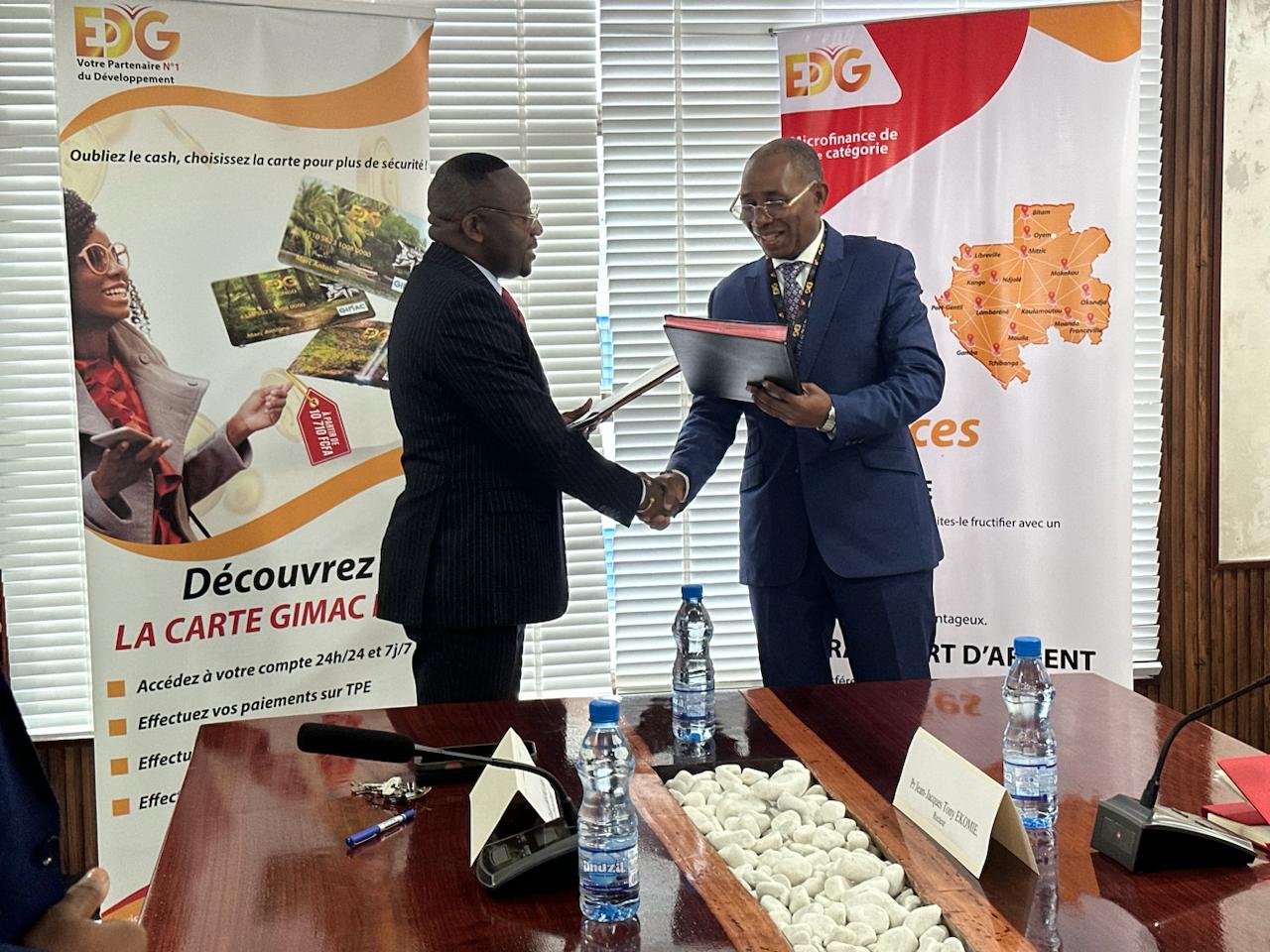 Signature de partenariat entre la Microfinance EDG SA et l'Université Omar Bongo